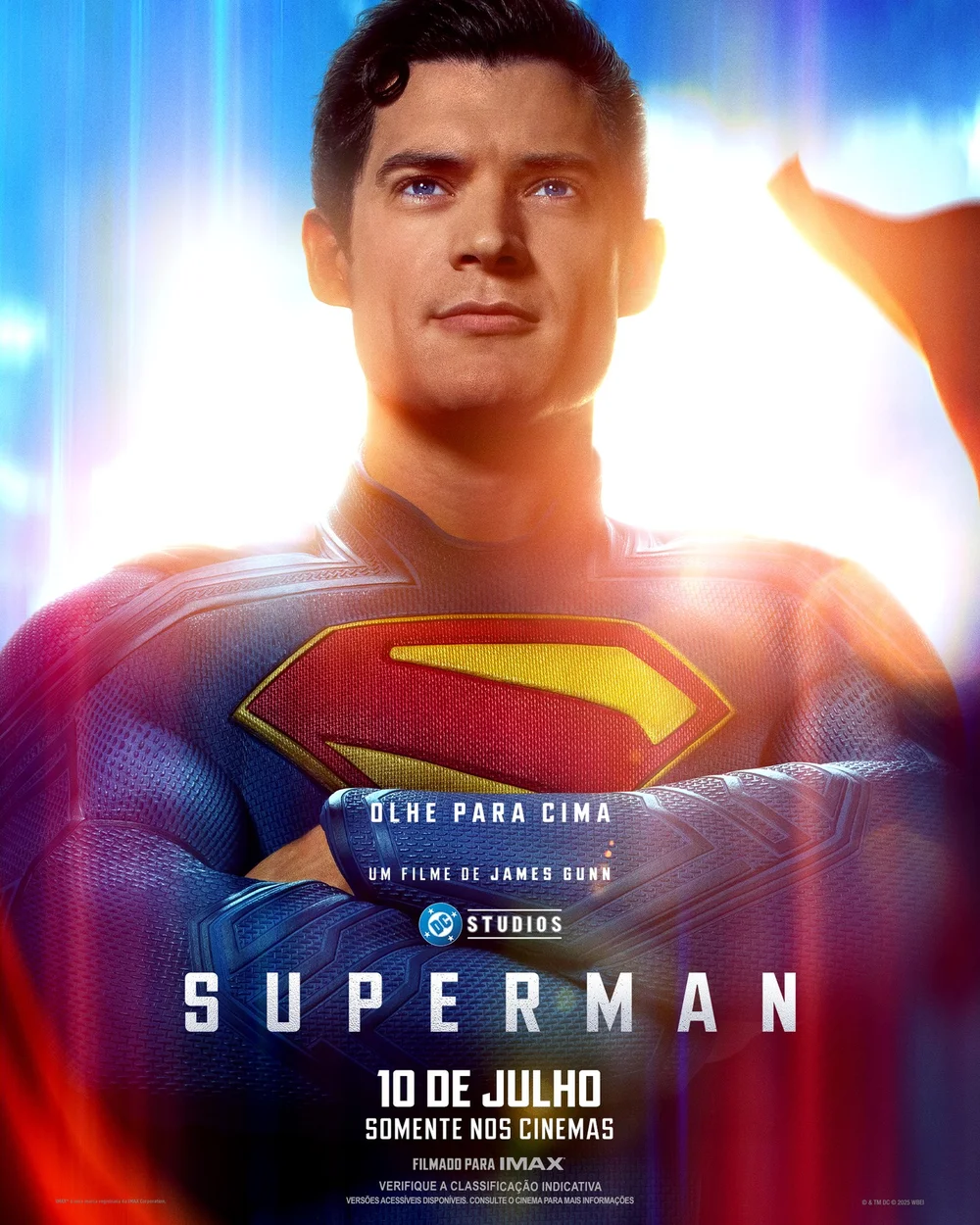 Cartaz do filme Superman – Divulgação/Warner Bros.