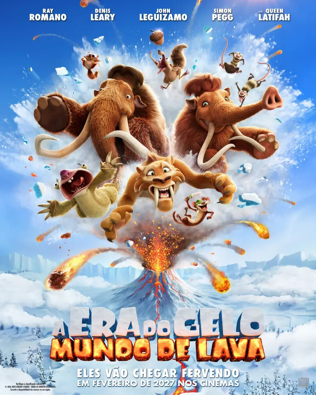 Pôster do filme A Era do Gelo: Mundo de Lava