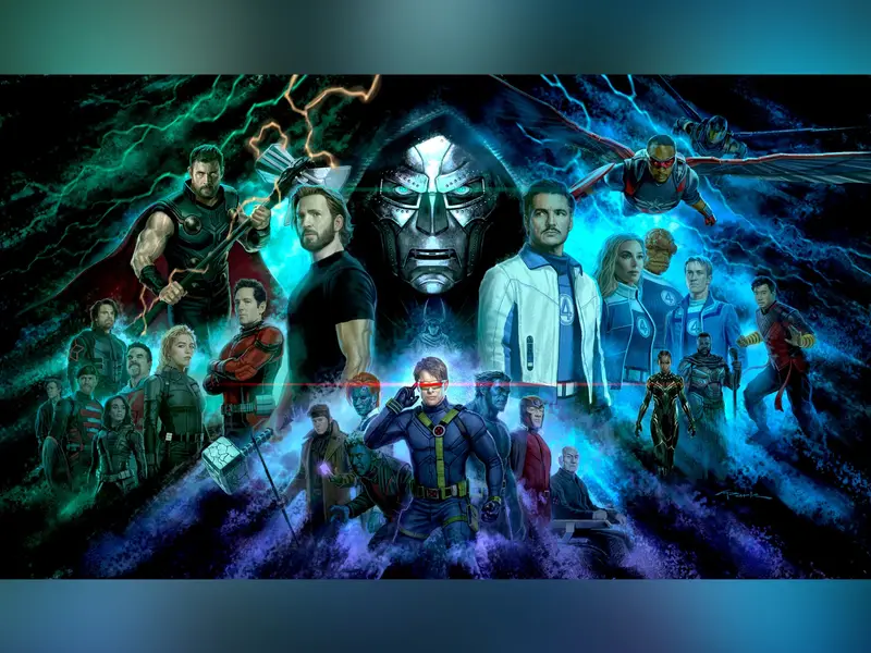 Vingadores: Doutor Destino ganha banner épico revelando visuais de heróis