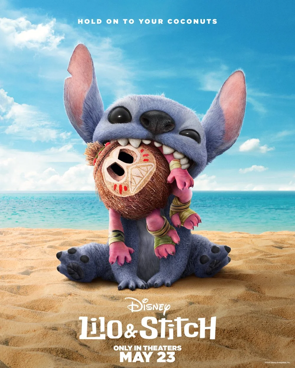 Pôster oficial do live-action Lilo & Stitch da Walt Disney Pictures – Walt Disney Pictures/Divulgação.