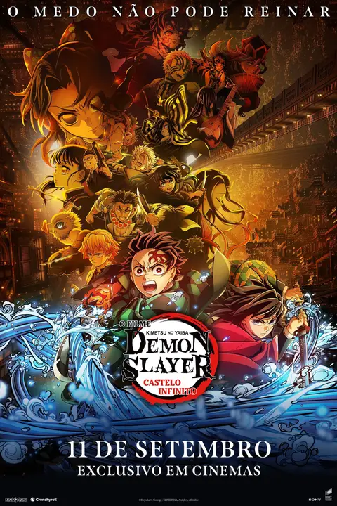 Cartaz de Demon Slayer: Kimetsu No Yaiba - Castelo Infinito