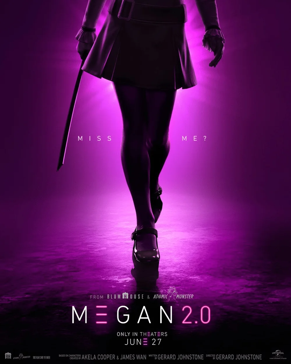 Cartaz do filme M3GAN 2.0 – Divulgação/Universal Pictures
