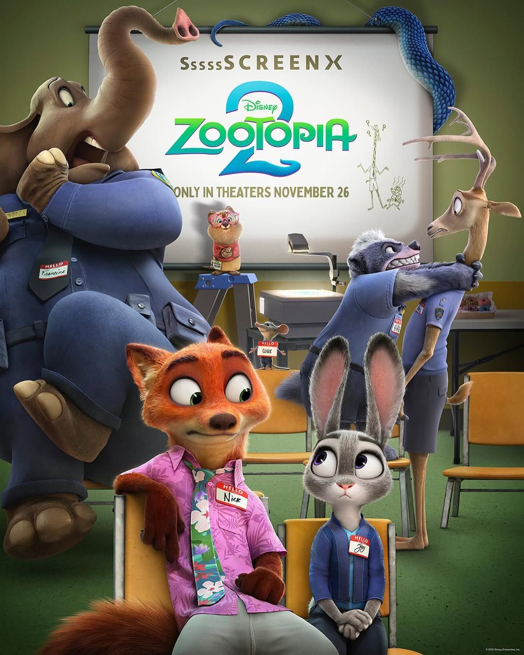 Cartaz do filme Zootopia 2 – Divulgação/Walt Disney Pictures