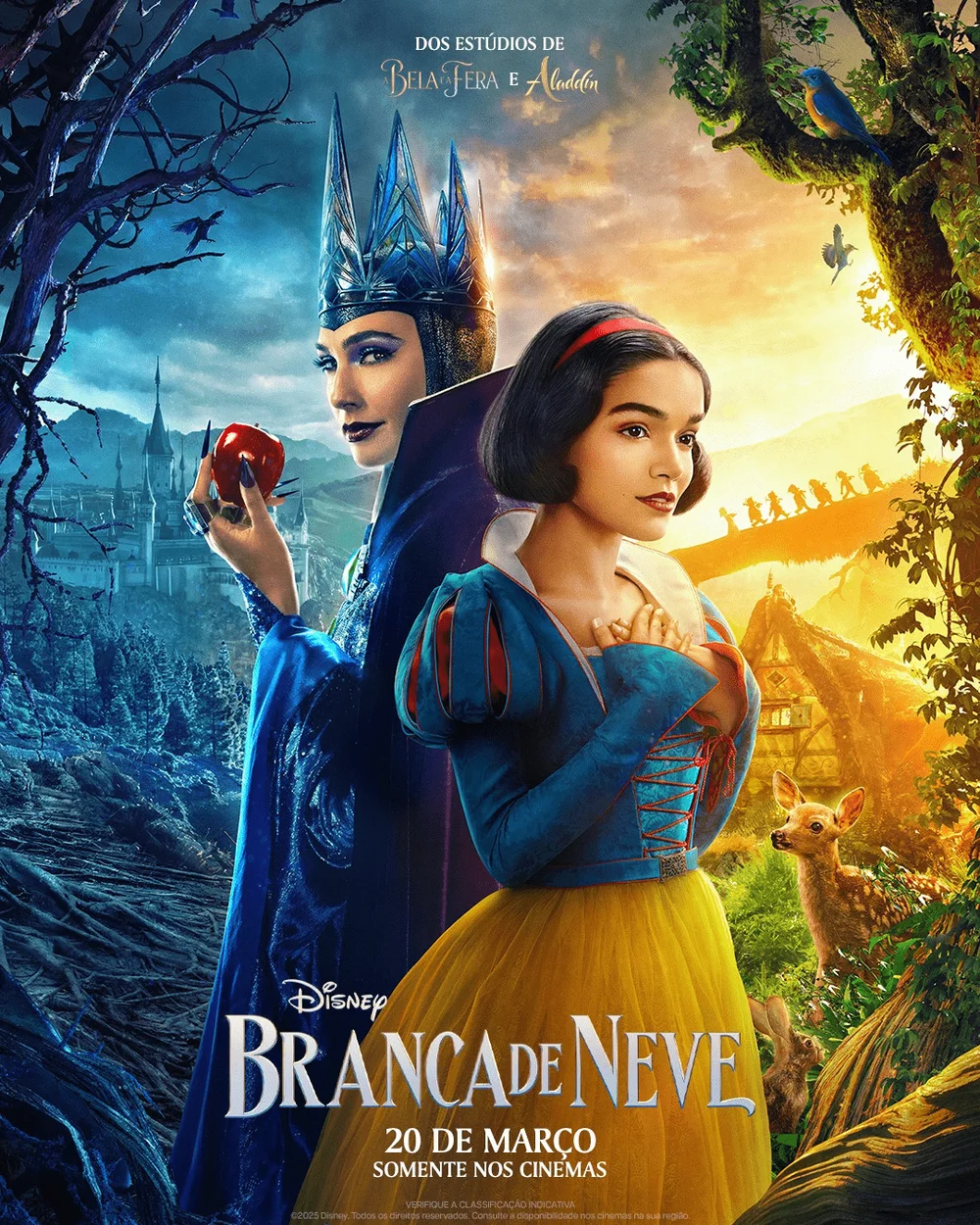 Cartaz do filme Branca de Neve – Divulgação/Walt Disney Pictures